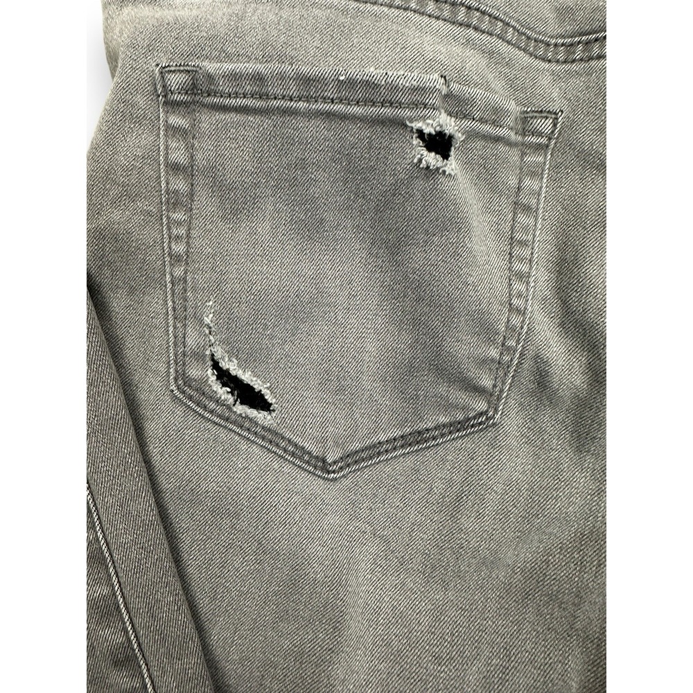 Treasure & Bond Women Distressed Faded Black Jeans Mid-Rise Skinny Ankle Sz 30 - Picture 13 of 14